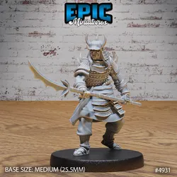 Oni Samurai Spear ‧ DnD Miniature ‧ Tabletop Miniatures ‧ Gaming Monster ‧ 3D Model ‧ RPG ‧ DnDminis ‧ STL FILE