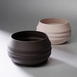 Organic Planter Pot – 3D Printable Decorative Plant Pot