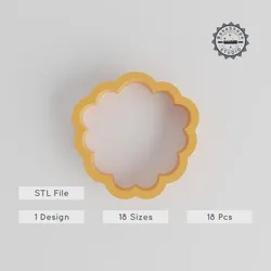 Sheep Shape Cutter Set, 18 Sizes from 0.75"-5.00" for Cookies, Fondant, Clay, Farm & Wool Animal Design