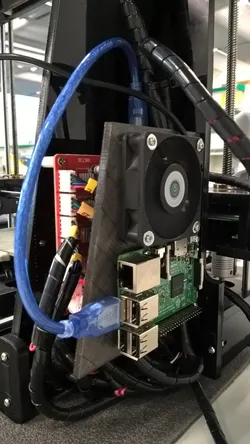 Soporte ventilador y raspi Anet A6