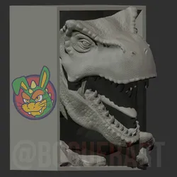 T-rex Book Nook