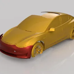 TESLA MODEL 3 - FRONT BUMPER - 3D SCAN