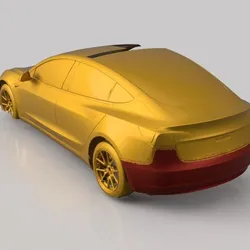 TESLA MODEL 3 - REAR BUMPER - 3D SCAN