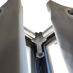 V Curtain Rod Support 25mm
