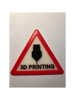 3D Printing Sign Combined For Color Print