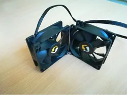 80mm fans joint 90 degrees