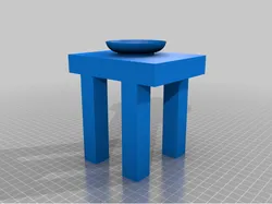 Basic table with vase