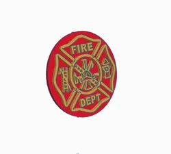 Fire Department Maltese Cross Emblem