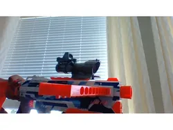 Nerf Compatible 4x AcOG hybrid reflex scope
