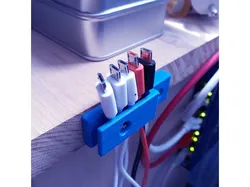 USB Cable desk holder