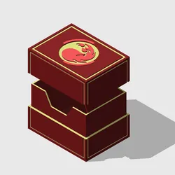 Blazeheart Deck Box For Red MTG Commander Players - 100+ cards