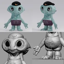 Cartoon Alien - 3d printable files