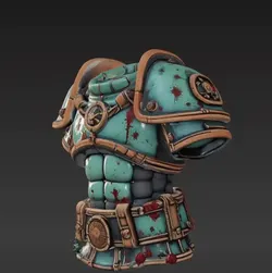 Corrupted Sci-Fi Bolter STL – Stylized Gun with Organic Decay & Rust