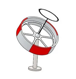 Retrograde gyroscope