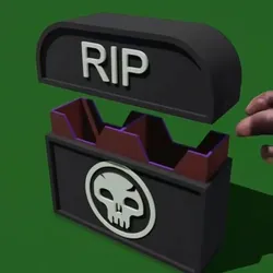 Tomb stone deck box - MTG / TCG 100+ cards
