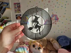 Witch's Wind Spinner for your garden! - Free 3D Print Model