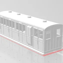 009 Narrow Gauge Bogie Brake Composite