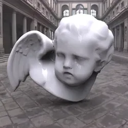 Angel Sculpture 3D model