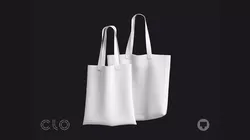 BASIC TOTE BAGS clo 3d highpoly 3D model