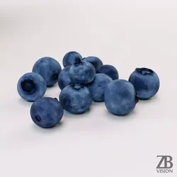 Blueberries 3D model
