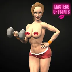 FITNESS GIRL - GIA - SFW AND NSFW - EROTIC MINIATURE 75 MM SCALE