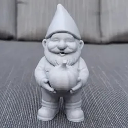 Harvest farmer Gnome with Pumpkin