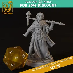 Human Female Cleric - RPG Hero Character D&D 5e - Titans of Adventure Set 30