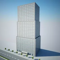 low poly building 20470 3D model