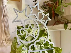 Moon and Stars Trellis - Free 3D Print Model