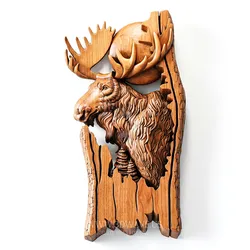 Moose STL File | Wildlife CNC Relief Model | Wood Carving Router Digital Downloading