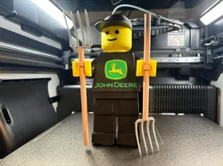Pitchfork for 20cm Brickman figures 500% - Free 3D Print Model