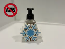 Snowflake Soap Holder (B&BW) - No AMS - Free 3D Print Model