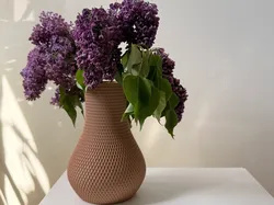 The Kōshi Knurl Vase | Japandi Watertight Vase - Free 3D Print Model
