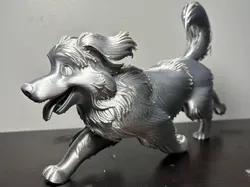 Ultra-Realistic Canine Guardian Happy Dog Statue - Free 3D Print Model