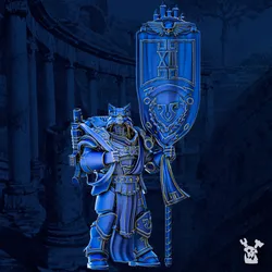 Vexillum Bannerman - Prime Armored Space Standard Bearer of Legio Prima Victrix