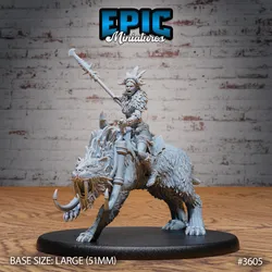 Barbarian Tribe Female Rider / Arctic Warrior / Frozen Human / Snow Fighter / Wildling / Ice Trickster / Norse Encounter