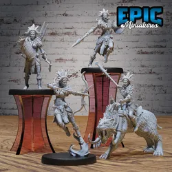 Barbarian Tribe Female Set / Arctic Warrior / Frozen Human / Snow Fighter / Wildling / Ice Trickster / Norse Encounter