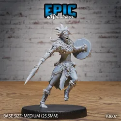 Barbarian Tribe Female Warrior / Arctic Army / Frozen Human / Snow Fighter / Wildling / Ice Trickster / Norse Encounter