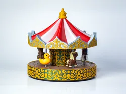 Carousel - Motorized merry go round - Free 3D Print Model