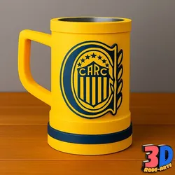 CHOP MUG + STAMP " CLUB ATLETICO ROSARIO CENTRAL ".