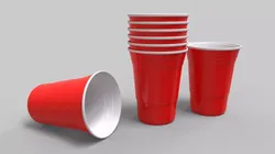 Classic Red Cup 3D model