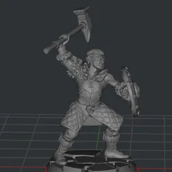 DnD Half-Orc miniatur