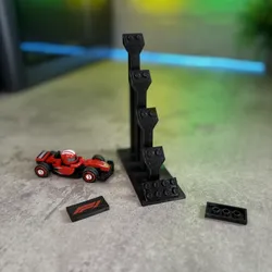 F1 LEGO BRICK DISPLAY STAND FOR 4 CARS