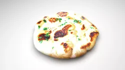 Garlic Naan Bread 3D model
