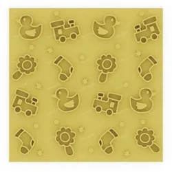 Little Toys - Baby Shower Cookie Texture Plate