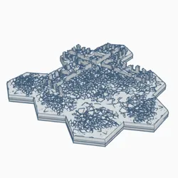 Modern Destroyed Hospital with Hex Base MDHB011