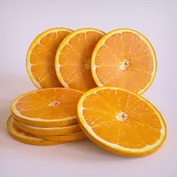 Orange slice cirlce Low-poly 3D model