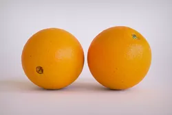 Orange two oranges Low-poly 3D model