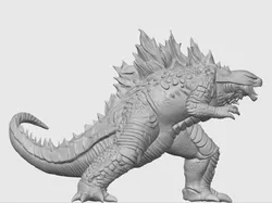 Roaring Godzila - Free 3D Print Model