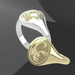 Scorpio Zodic Signet ring